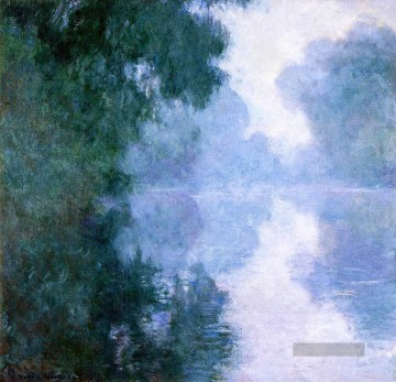  Giverny Kunst - Arm der Seine bei Giverny im Nebel II Claude Monet